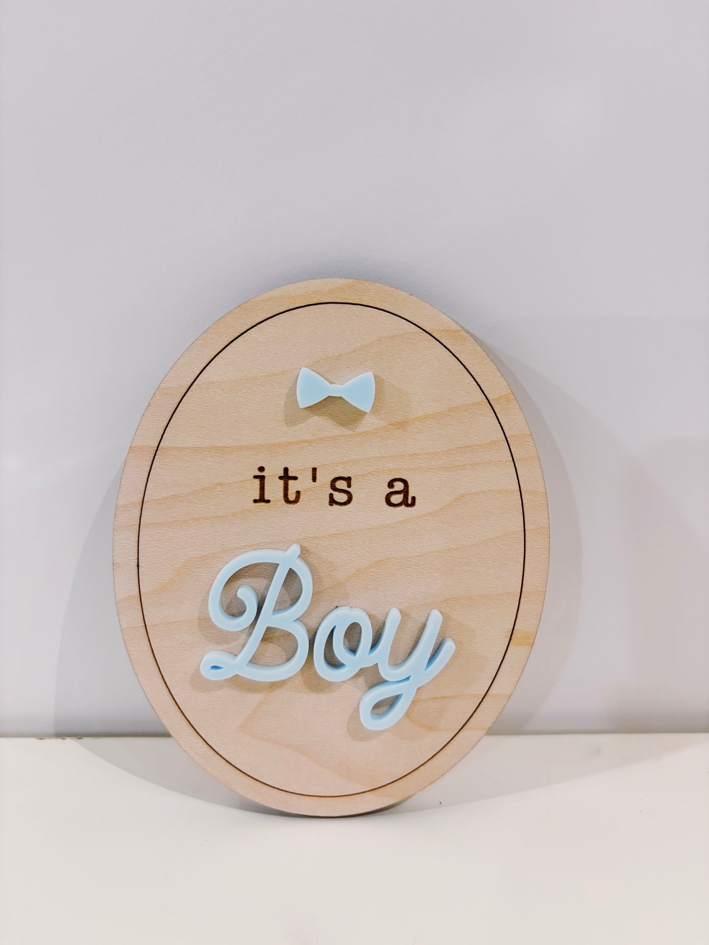 Its a Boy Oval Sign