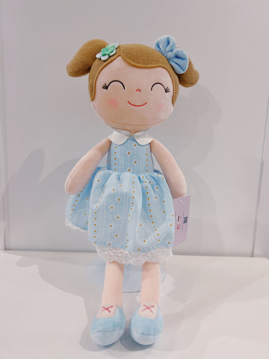 16" Plus Doll- Light Blue Dress/Light Brown Hair