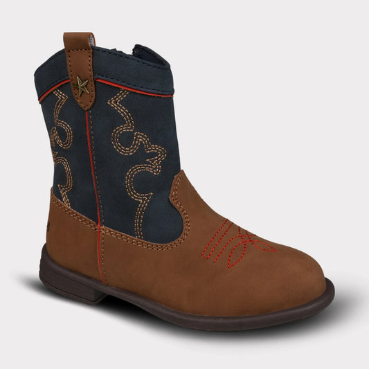 Navy/Brown Dallas Boot