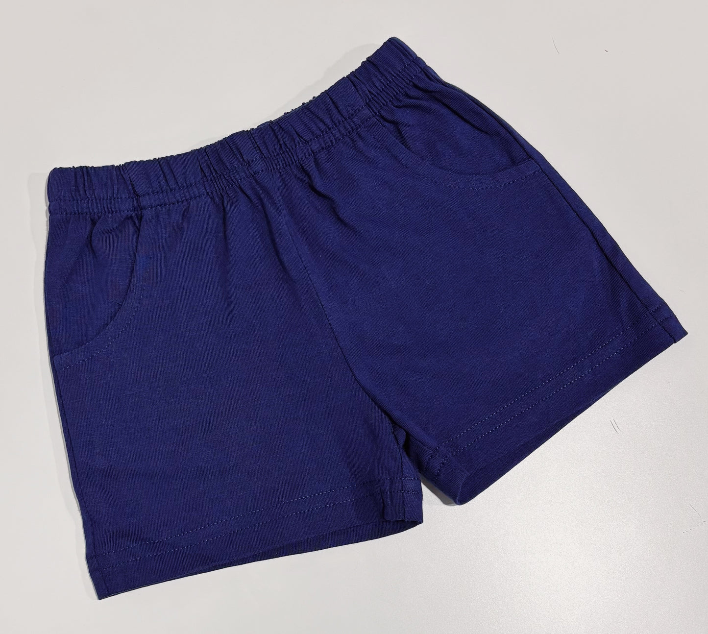 Navy Jersey Pocket Shorts