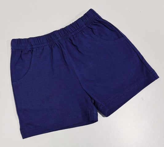 Navy Jersey Pocket Shorts
