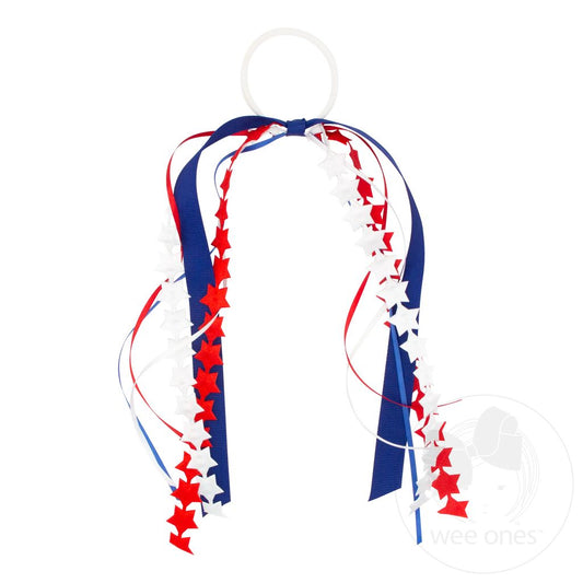 Patriotic Ric Rac Streamer Bow