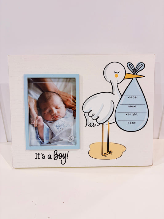 Its a Boy Stork Frame