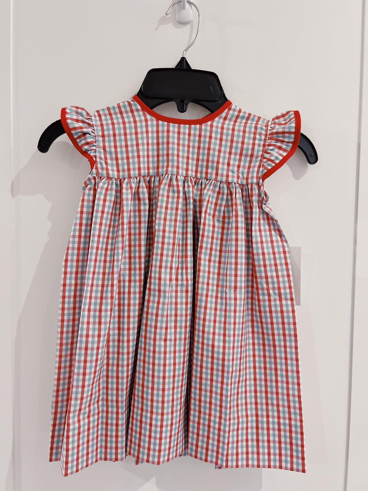 LuLu BeBe Red/Gray Plaid Dress