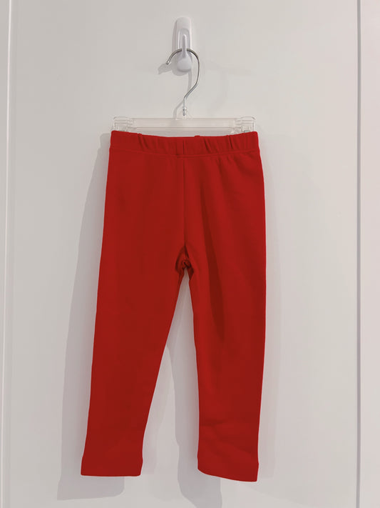 Lily Pads Girls Red Leggings