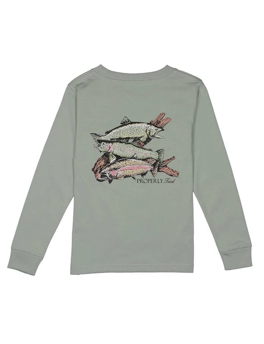 Properly Tied Grey Trout Trio L/S Tee