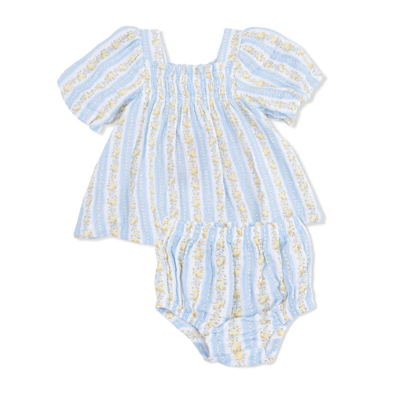 Odalys Floral Stripe Dress with Bloomer