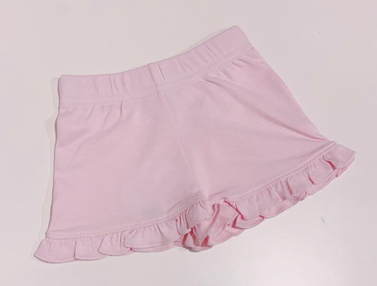 Light Pink Ruffle Shorts