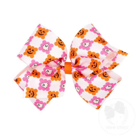 King Halloween Printed Bow