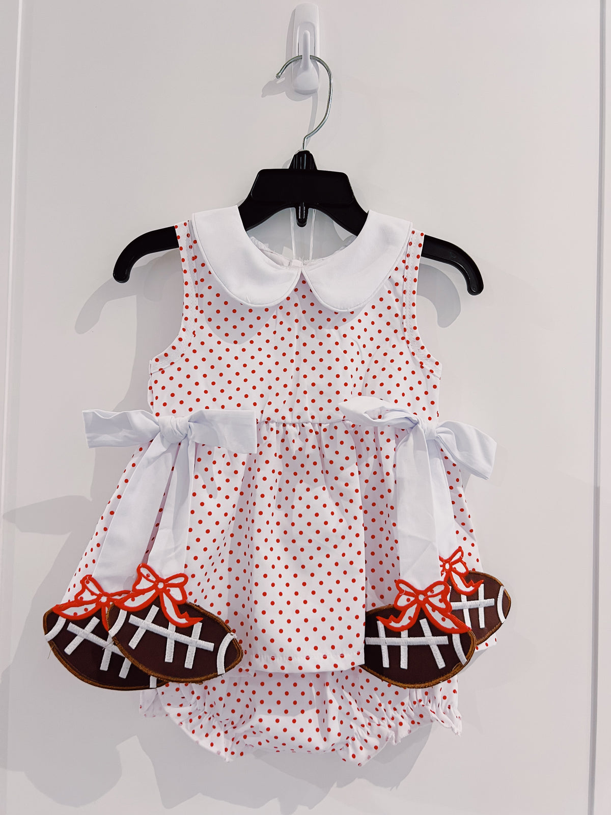 City Beautiful Red Football Bloomer Set