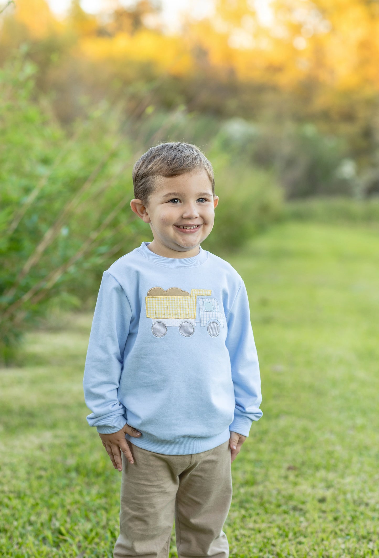 Trotter Street Kids Dump Truck French Terry Pullover