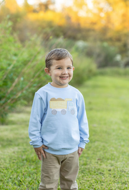 Trotter Street Kids Dump Truck French Terry Pullover