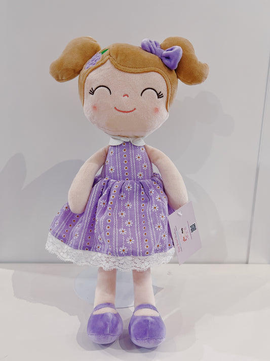 16" Plus Doll- Lilac Dress/Light Brown Hair