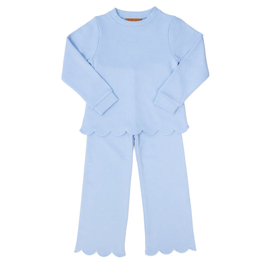 Millie Jay Blue Scottie Scalloped Set