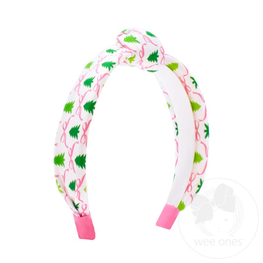 Christmas Printed Knot Headband