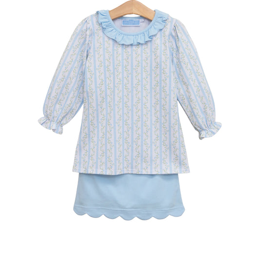 Trotter Street Kids Vineyard Blooms Skort Set