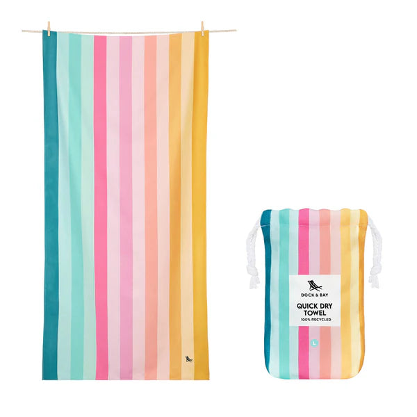 Dock & Bay Coastal Candy Large Quick Dry Towel