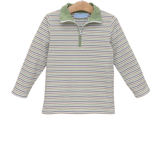 Trotter Street Kids Pine Cove Stripe Tucker Pullover