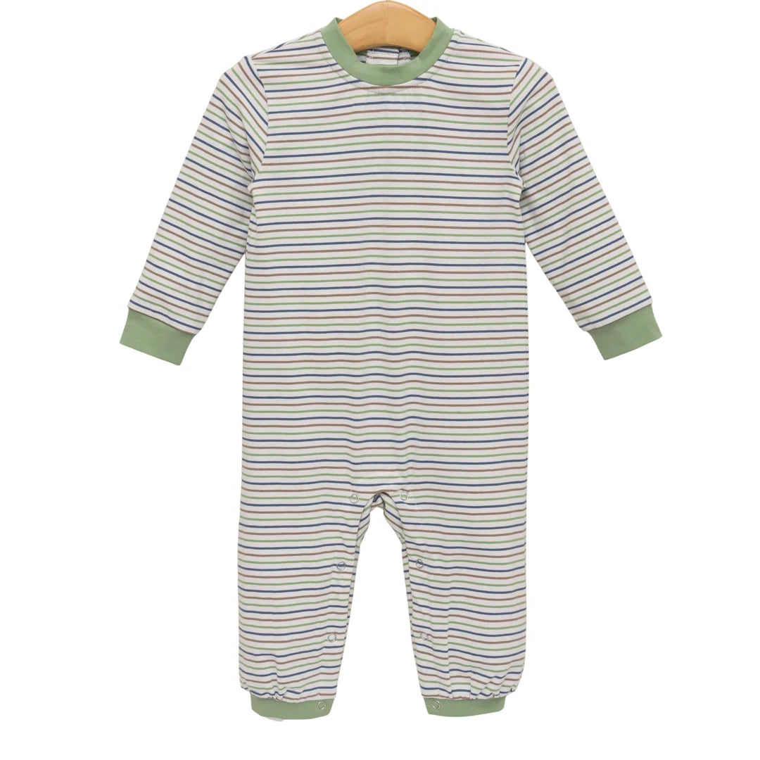 Trotter Street Kids Pine Cove Stripe Miller Romper