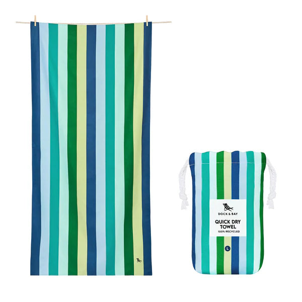 Dock & Bay Cool Lagoon Large Quick Dry Towel