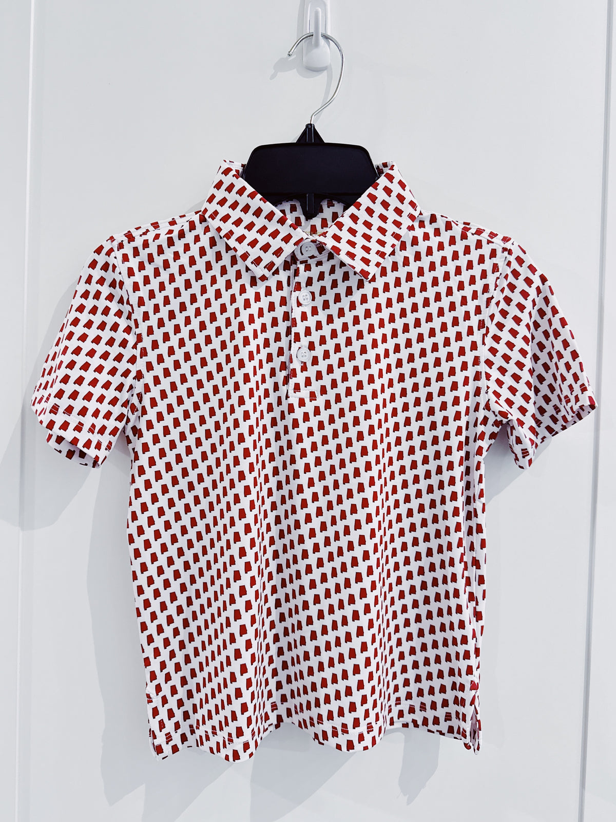Meripex Alabama Outline Crimson/Grey Performance Polo