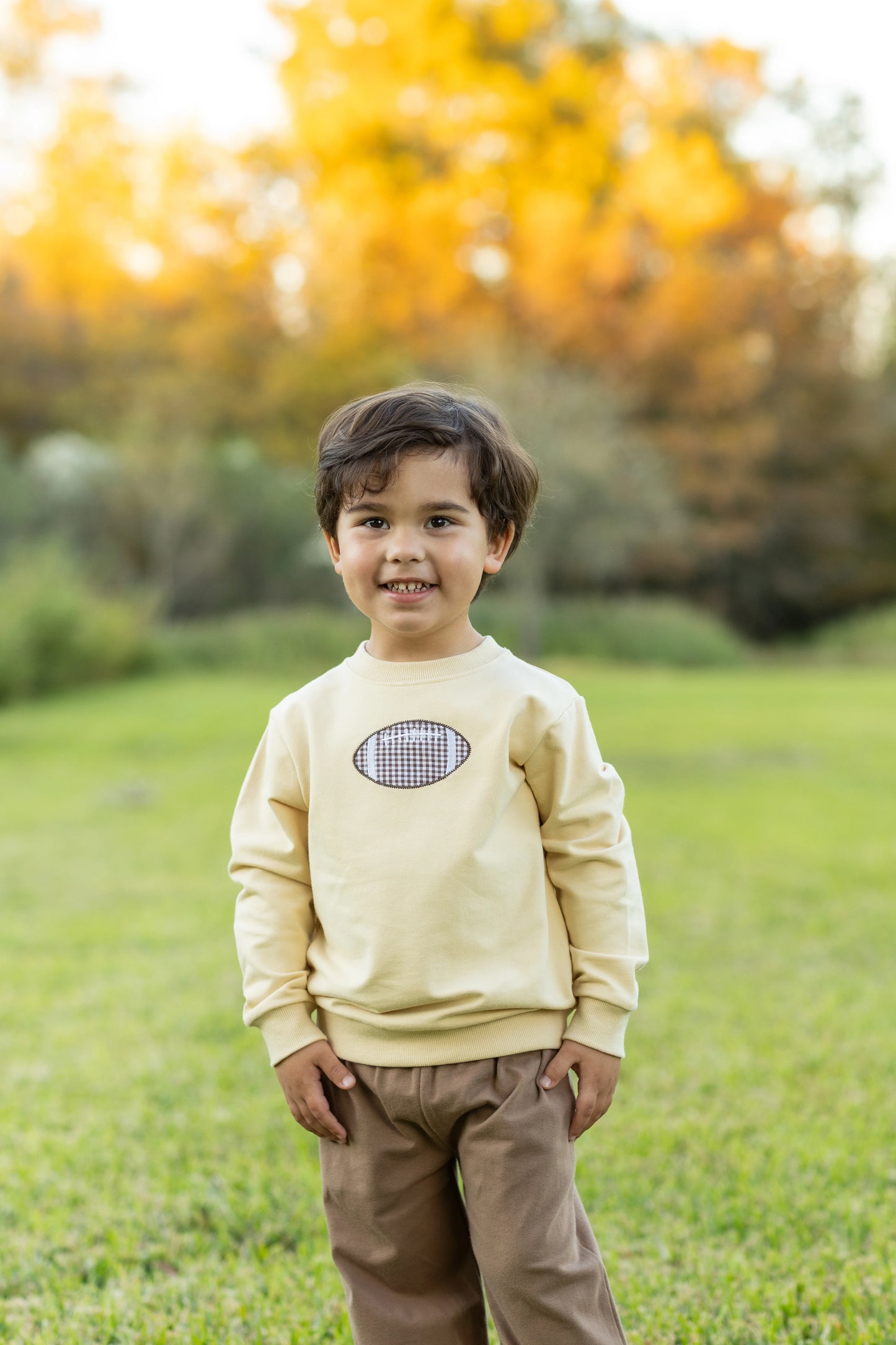 Trotter Street Kids Football French Terry Pullover