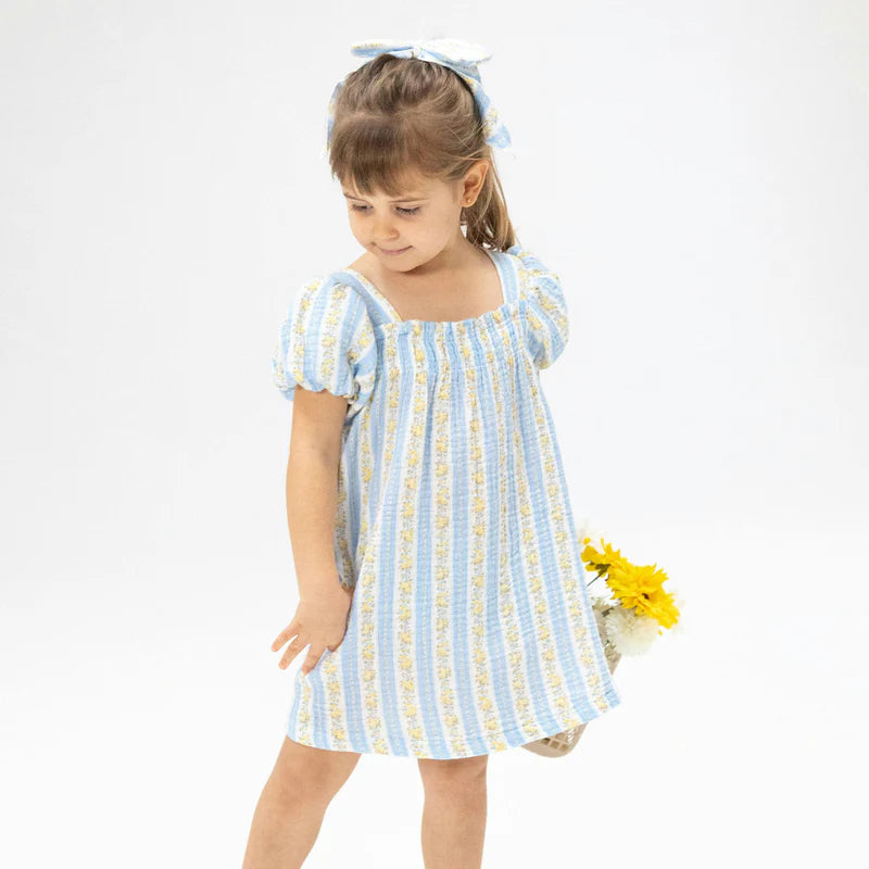 Odalys Floral Stripe Dress with Bloomer