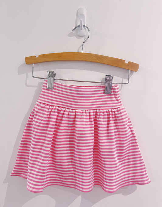 Bubblegum Stripe Gathered Skort