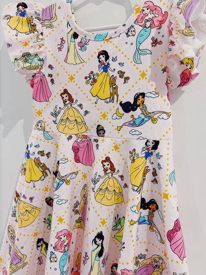 Princess Print Twirl Dress