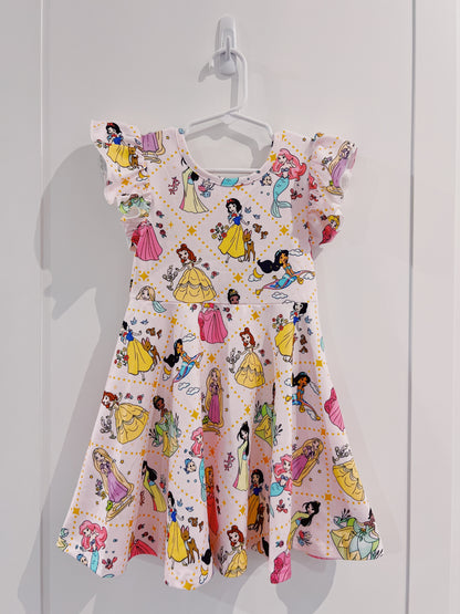 Princess Print Twirl Dress
