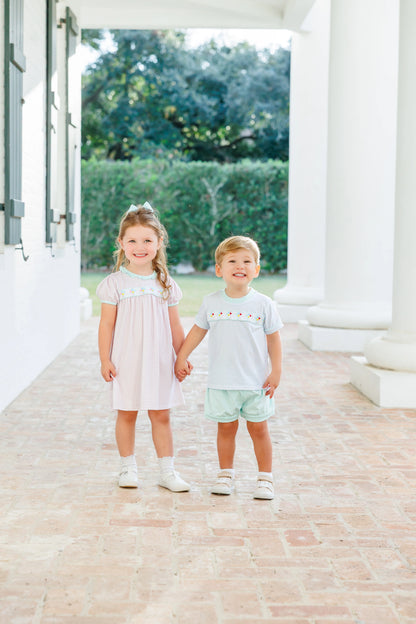 Trotter Street Kids Magical Balloons Banded Short Set