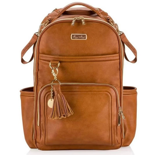 Cognac Boss Plus Back Pack Diaper Bag