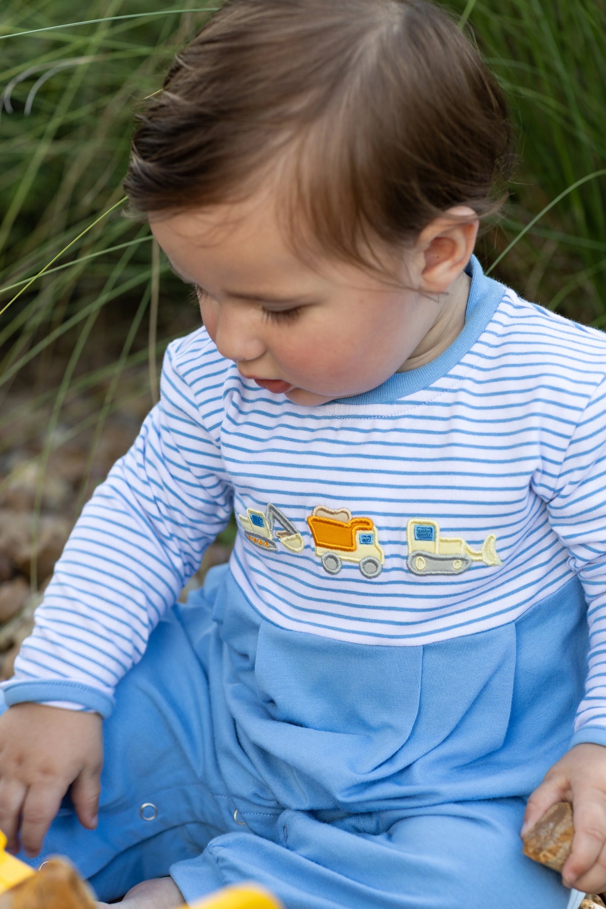 Trotter Street Kids Construction Trucks Romper