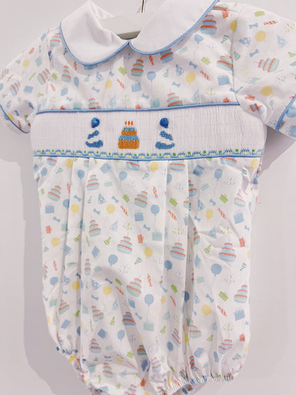 Smocked Birthday Boy Bubble