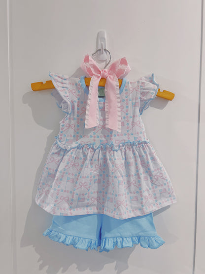 USA Flags Twirl Short Set