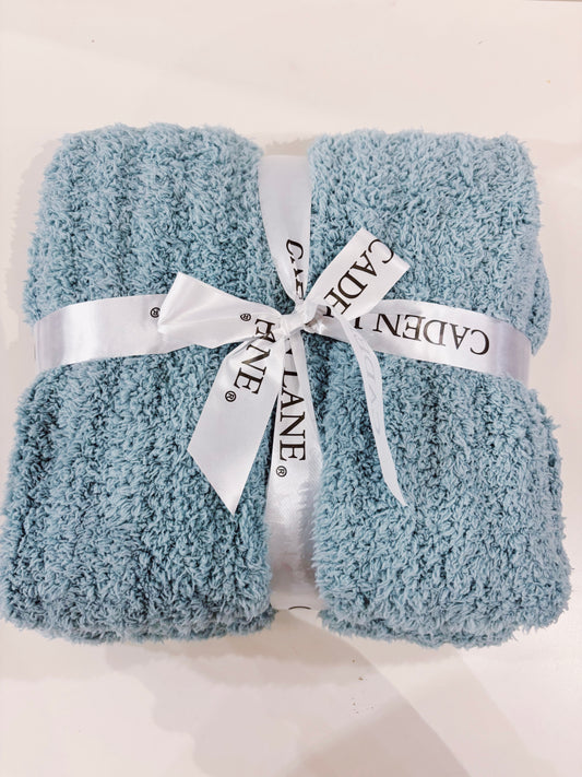Cuddle Luxe Slate Blue Blanket
