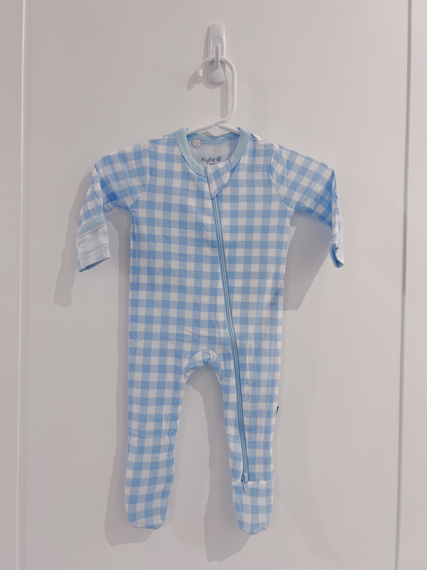 Kyte Baby Gingham Breeze Zippered Footie