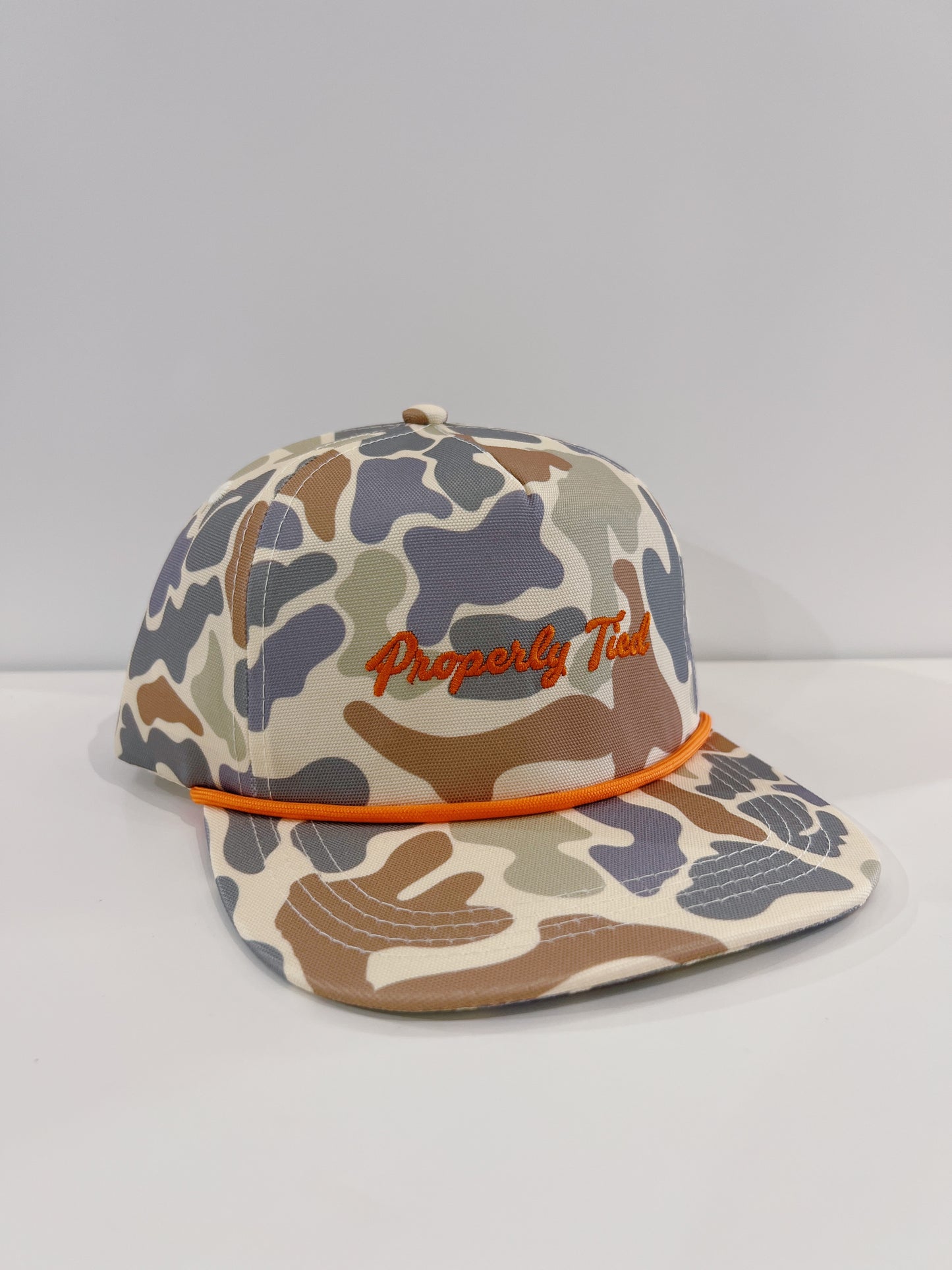Properly Tied Field Camo Sportsman Rope Hat