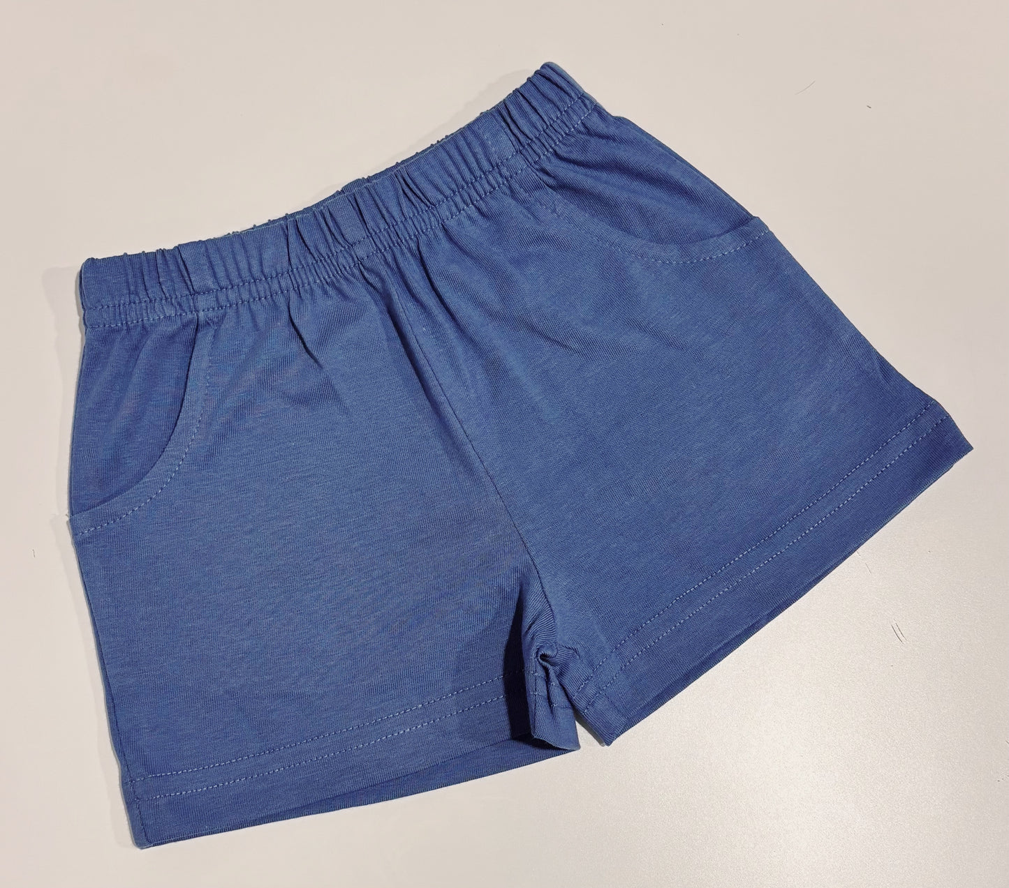Steel Blue Jersey Pocket Shorts