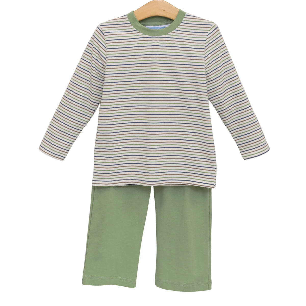 Trotter Street Kids Pine Cove Stripe Miller Pant Set