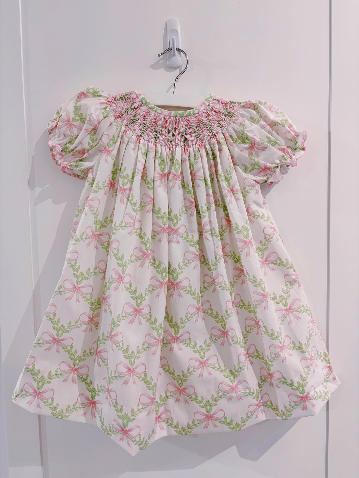 Smocked Bow Floral Bishop