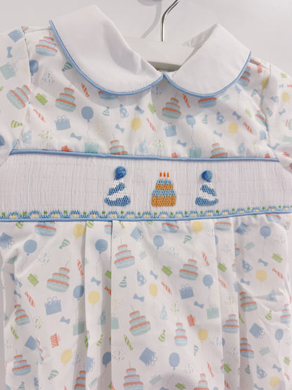 Smocked Birthday Boy Bubble