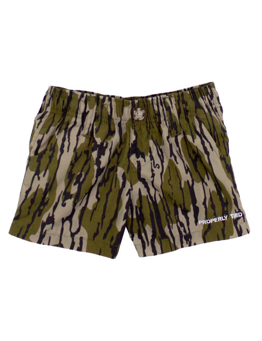 Properly Tied Mossy Oak Bottomland Camo Mallard Short