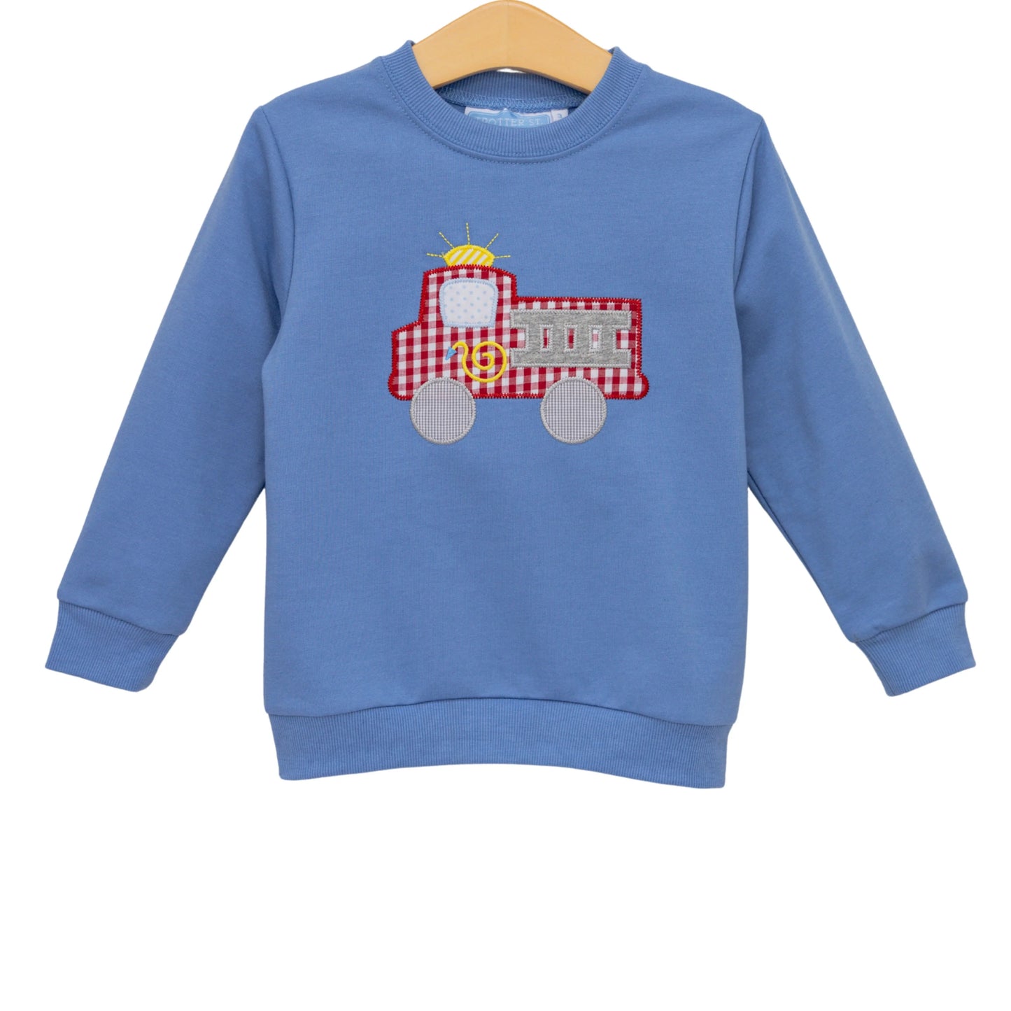 Trotter Street Kids Fire Truck French Terry Pullover