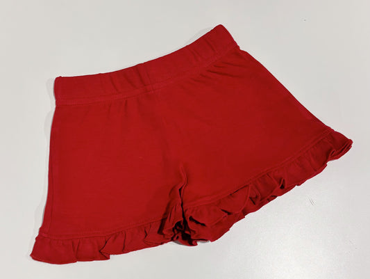 Red Ruffle Shorts