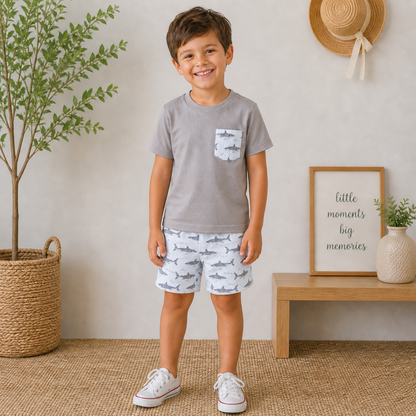 Emma Jean Shark Short Set