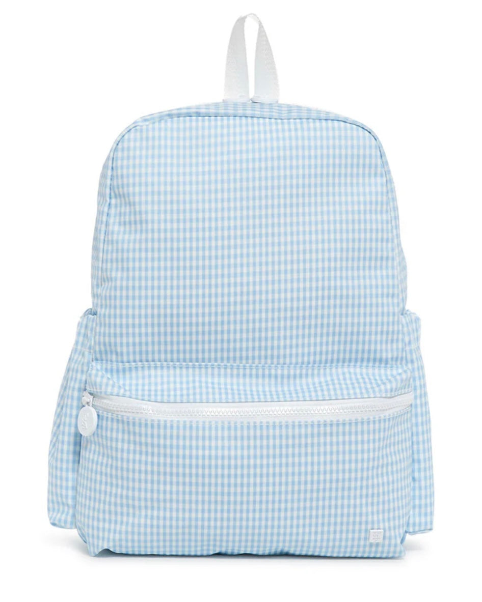 TRVL Mist Gingham Backpacker