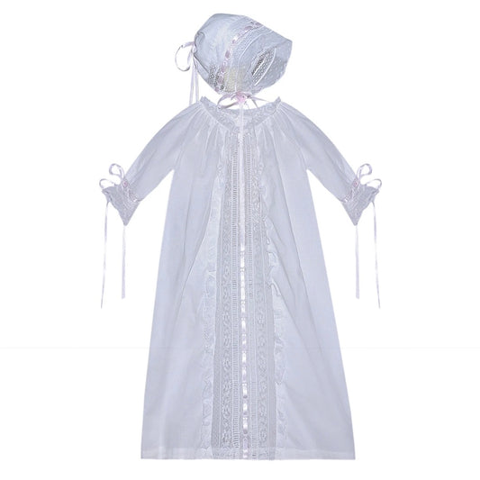 Baby Sen White/Pink Shiloh Daygown