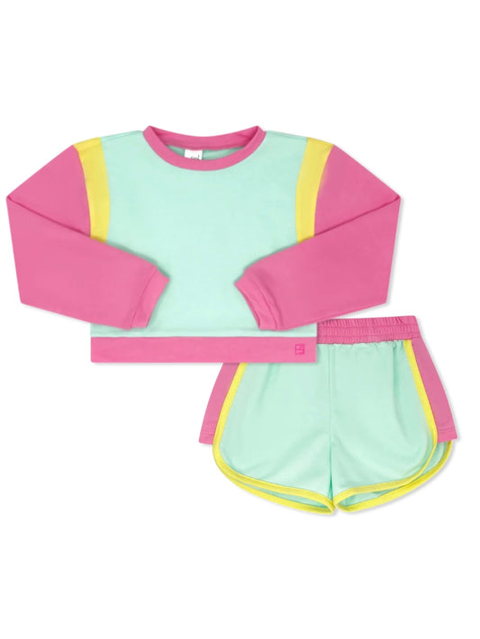 SET Cool Mint Color Block Ellie Everyday Set
