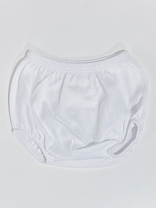 White Lily Pads Knit Plain Bloomers